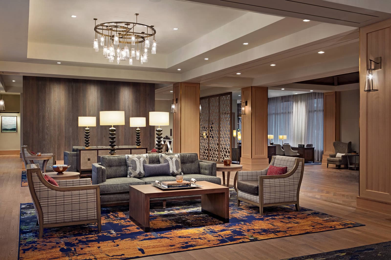 The lobby at The Harpeth